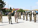 Die türkische Ehrengarde zum Empfang angetreten. (Bild öffnet sich in einem neuen Fenster)