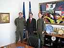 V.l.: Major Spiwak, Bürgermeister Imamovic und Oberstleutnant Seidl. (Bild öffnet sich in einem neuen Fenster)