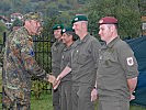 Der Chef des Stabes dankt den österreichischen EUFOR-Soldaten. (Bild öffnet sich in einem neuen Fenster)