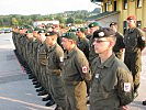 Die angetretene Truppe. (Bild öffnet sich in einem neuen Fenster)