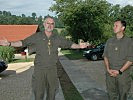 Ein gemeinsames "Vater unser" mit RCC 4-Kommandant Oberstleutnant Stolze. (Bild öffnet sich in einem neuen Fenster)