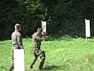 Das Schießen mit dem Sturmgewehr 77 wurde trainiert. (Bild öffnet sich in einem neuen Fenster)