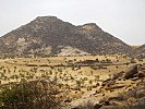 Umrahmt von Bergen: die Palastanlage von Ouara... (Bild öffnet sich in einem neuen Fenster)