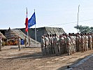 Die österreichischen Friedenssoldaten sind im Camp Neptun angetreten. (Bild öffnet sich in einem neuen Fenster)