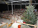 Weihnachtsmette in der "Social Area" der Österreicher. (Bild öffnet sich in einem neuen Fenster)