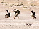 Die letzten Meter zum Ziel legen die Soldaten zu Fuß zurück. (Bild öffnet sich in einem neuen Fenster)