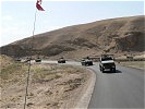 Das Kontingent südlich von Aliabad, 30 km vor Kunduz.
