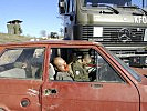 Das Übungsszenario: Die verletzten Soldaten im Auto. (Bild öffnet sich in einem neuen Fenster)