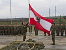 Die österreichische Flagge wird gehisst. (Bild öffnet sich in einem neuen Fenster)