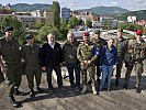 Die Delegation in Mitrovica. (Bild öffnet sich in einem neuen Fenster)