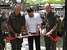 Das neue Feldhaus in Suva Reka wird eröffnet. (Bild öffnet sich in einem neuen Fenster)