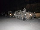 Radpanzer "Pandur" sorgten für die Sicherheit der Einsatzkräfte. (Bild öffnet sich in einem neuen Fenster)