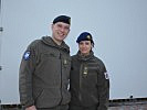 Gemeinsam mit der Militärpsychologin Major Angelika Klug. (Bild öffnet sich in einem neuen Fenster)