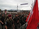 185 österreichische Soldaten nahmen an dem Marsch teil. (Bild öffnet sich in einem neuen Fenster)