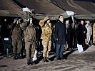 V.l.: Oberst Madner, Generalmajor Figliuolo, Dr. Brieger. (Bild öffnet sich in einem neuen Fenster)