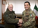 General Commenda mit Generalmajor Figliuolo beim "Office Call". (Bild öffnet sich in einem neuen Fenster)