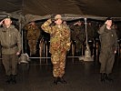 KFOR-Kommandant Generalmajor Figliuolo beim Ende des Festaktes. (Bild öffnet sich in einem neuen Fenster)