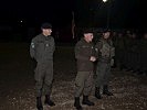 Der Chef des Generalstabes spricht zu den Soldaten im Camp "Film City". (Bild öffnet sich in einem neuen Fenster)