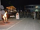 Osterfeuer und Osternachtsfeier im Camp "Film City". (Bild öffnet sich in einem neuen Fenster)