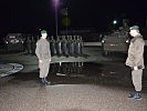 Die angetretene Truppe in Peja. (Bild öffnet sich in einem neuen Fenster)