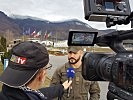 Leutnant Bernd Lichtenegger beim Interview. (Bild öffnet sich in einem neuen Fenster)