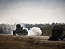 Ukrainische Pioniere räumen die Sperre. (Bild öffnet sich in einem neuen Fenster)