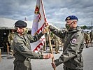 Oberst Jürgen Jäger übernimmt das Kommando über ATUCON43. (Bild öffnet sich in einem neuen Fenster)
