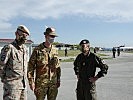 V.l.: Brigadegeneral Michaud, Generalmajor Risi, Brigadier Schöpf. (Bild öffnet sich in einem neuen Fenster)