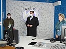 Besuch der Radiostation "Radio KFOR". (Bild öffnet sich in einem neuen Fenster)