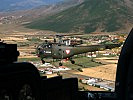 Einer der Verbindungshubschrauber "Alouette" III. (Bild öffnet sich in einem neuen Fenster)