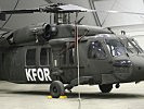 Innen sind die Hubschrauber vor der Witterung geschützt. (Bild öffnet sich in einem neuen Fenster)