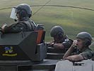 Der stellvertretende COM KFOR auf Pandurpatrouille. (Bild öffnet sich in einem neuen Fenster)