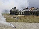 Auch deutsche Gebirgsjäger zeigten Stärke bei der Vorführung. (Bild öffnet sich in einem neuen Fenster)