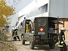 Das Brandhaus wird von außen gekühlt. (Bild öffnet sich in einem neuen Fenster)