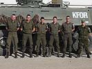 Soldaten der 1. Jägerkompanie beim finnischen Bataillon. (Bild öffnet sich in einem neuen Fenster)