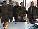 Delegation mit General Skodowski und Oberstleutnant Pallan. (Bild öffnet sich in einem neuen Fenster)