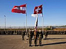 Die Soldaten des 17. Kontingents bei der Kommandoübergabe. (Bild öffnet sich in einem neuen Fenster)