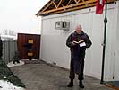 Kreuzweihe im norwegischen Camp in Banski Rid. (Bild öffnet sich in einem neuen Fenster)