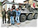 Die "Real Holy Boys" brachten Stimmung und Abwechslung in den Kosovo. (Bild öffnet sich in einem neuen Fenster)