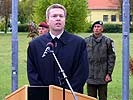 Verteidigungsminister Scheibner verabschiedet das 7. KFOR-Kontingent. (Bild öffnet sich in einem neuen Fenster)