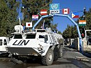 Der Eingang zu Camp Faouar, dem Hauptquartier der UN-Soldaten. (Bild öffnet sich in einem neuen Fenster)