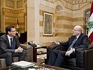 Darabos mit Premierminister Najib Mikati.