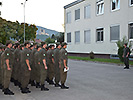 Die Soldaten des Versorgungsbataillons angetreten zur Befehlsausabe. (Bild öffnet sich in einem neuen Fenster)