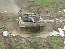 Kampfpanzer "Leopard" 2A4.
Foto: A. Schafler. (Bild öffnet sich in einem neuen Fenster)