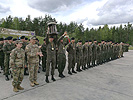 Austrian tank crews feature the Strong Europe Tank Challenge trophy. (Image opens in new window)