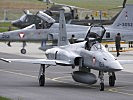 Two "Tigers" prepare for their last take-off. (Image opens in new window)