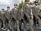 Newly commissioned Lieutenants at their graduation parade.