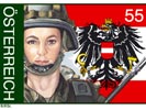 Sondermarke 50 Jahre Österreichisches Bundesheer. (Bild öffnet sich in einem neuen Fenster)