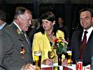 LH Burgstaller im Gespräch mit BM Platter und Generalleutnant Entacher. (Bild öffnet sich in einem neuen Fenster)