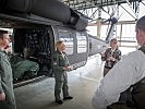 Ministerin Klaudia Tanner am 1. April 2020 in Langenlebarn. (Bild öffnet sich in einem neuen Fenster)